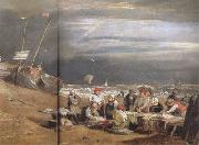 Joseph Mallord William Turner Fishermen at sea (mk31) oil